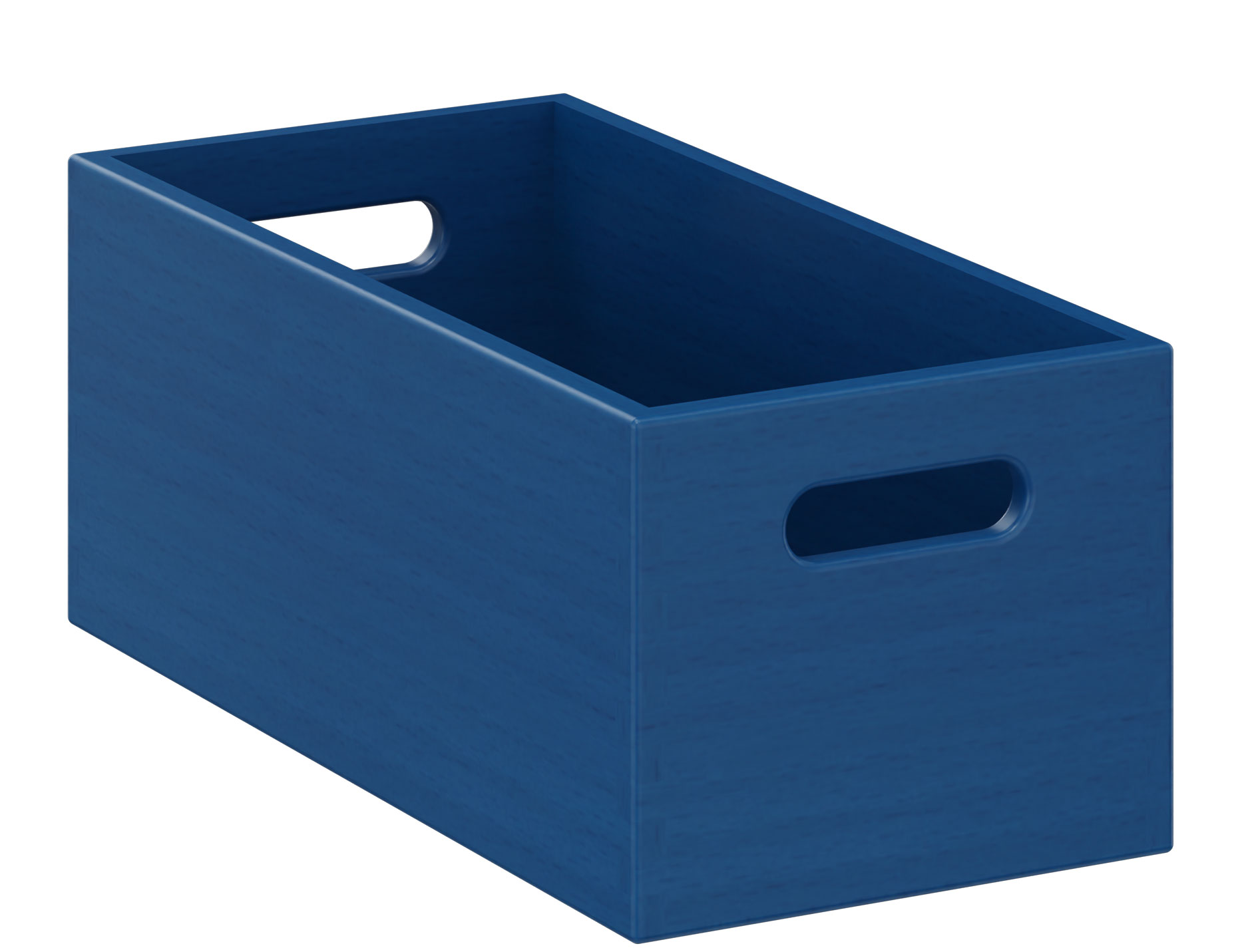 Materialkasten schmal, 14 cm hoch blau