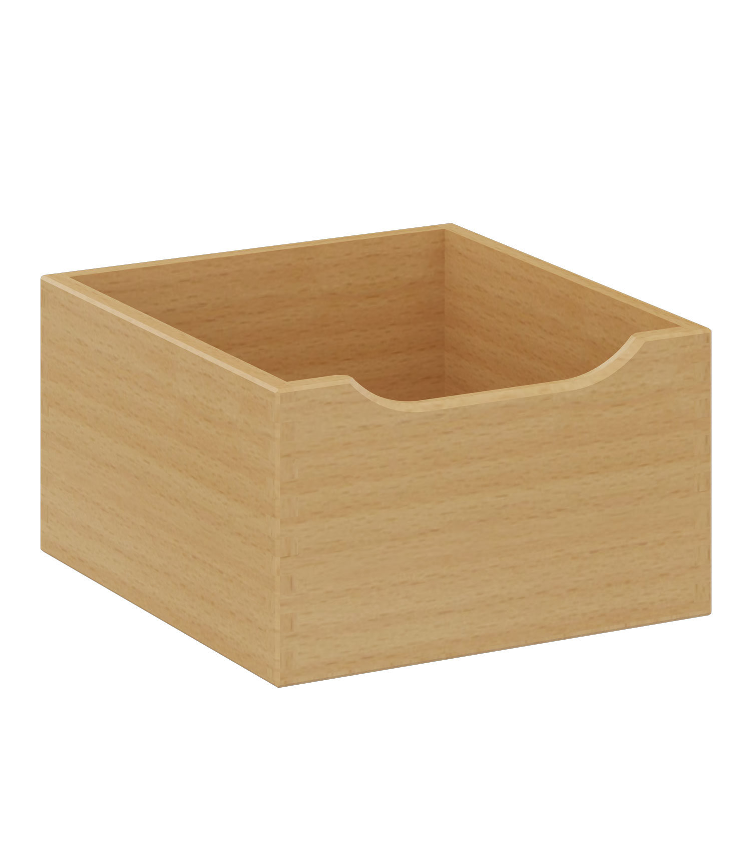Holzbox breit Buche natur
