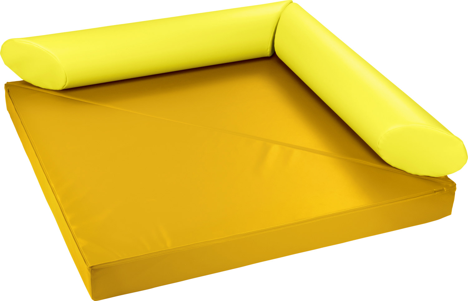 Sport- und Sitzecke Sitzpolster safran, Polsterrolle gelb