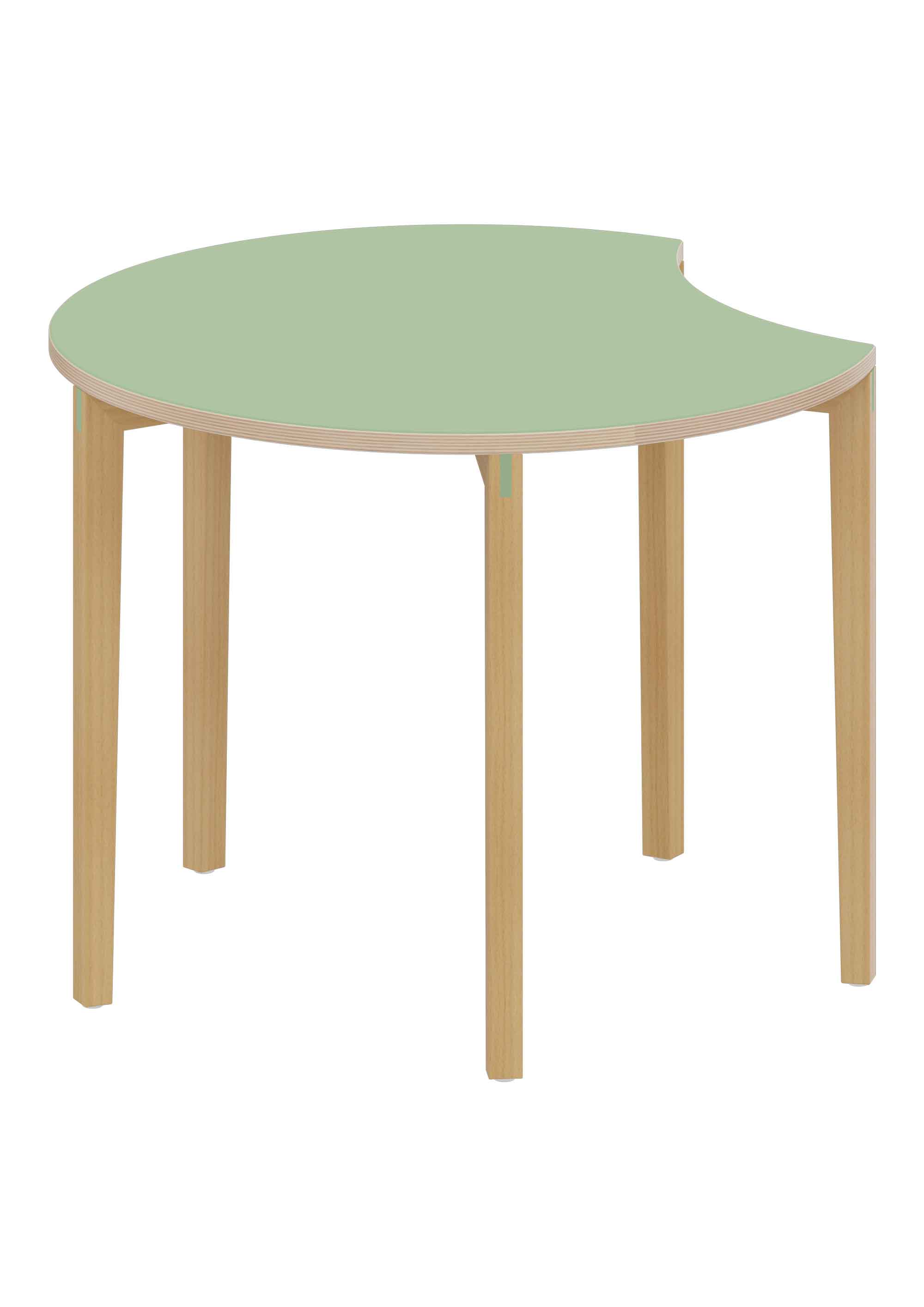 Tischplatte Doki Ø 100 cm grün
