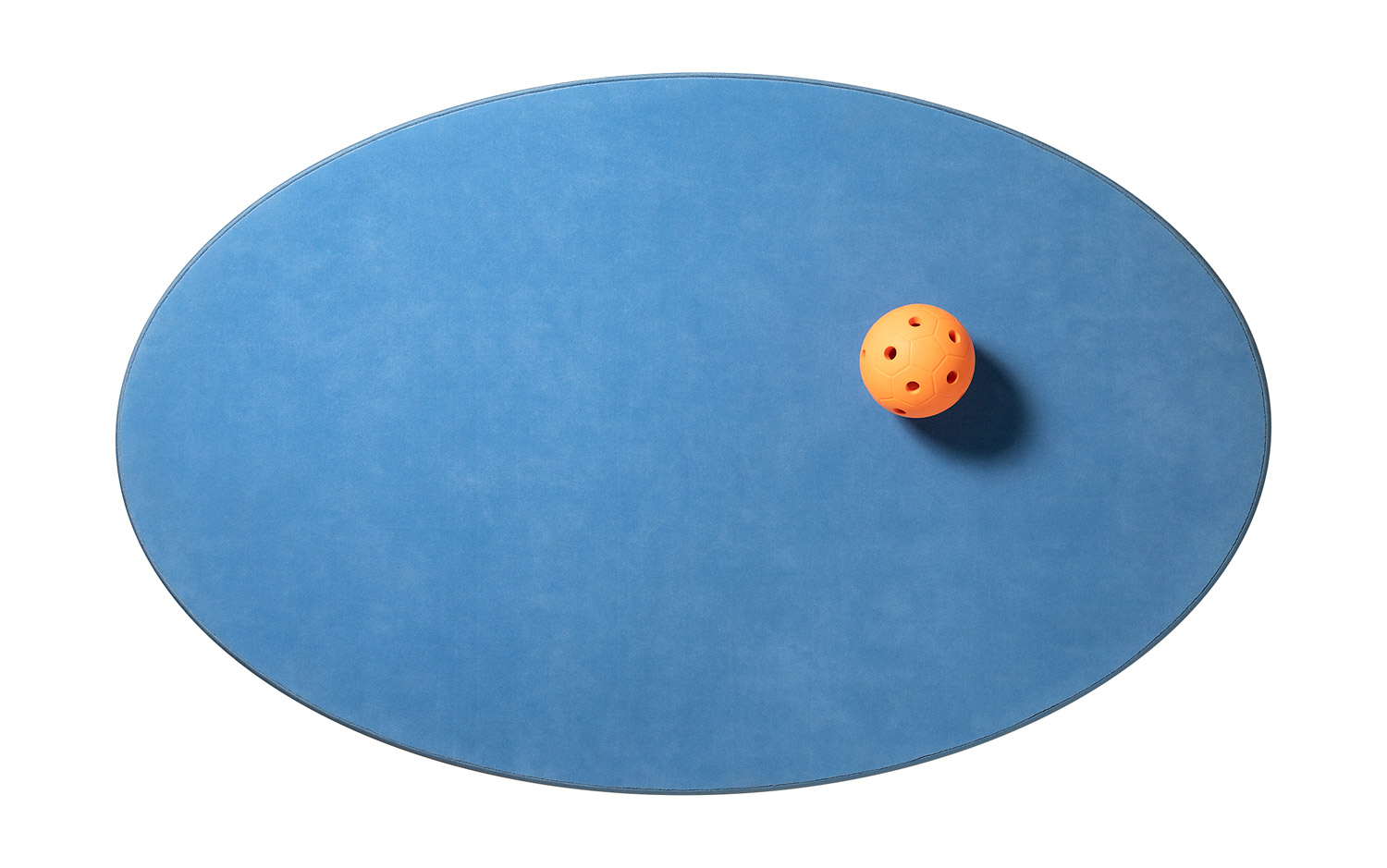 Teppich Oval hellblau