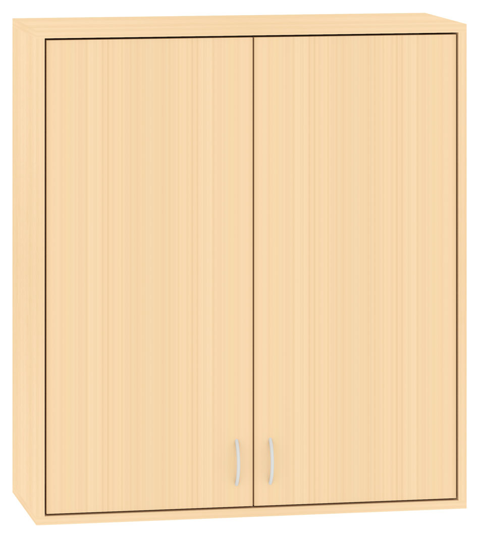 Schrank, hoher Aufsatz mit Türen, Breite 100 cm