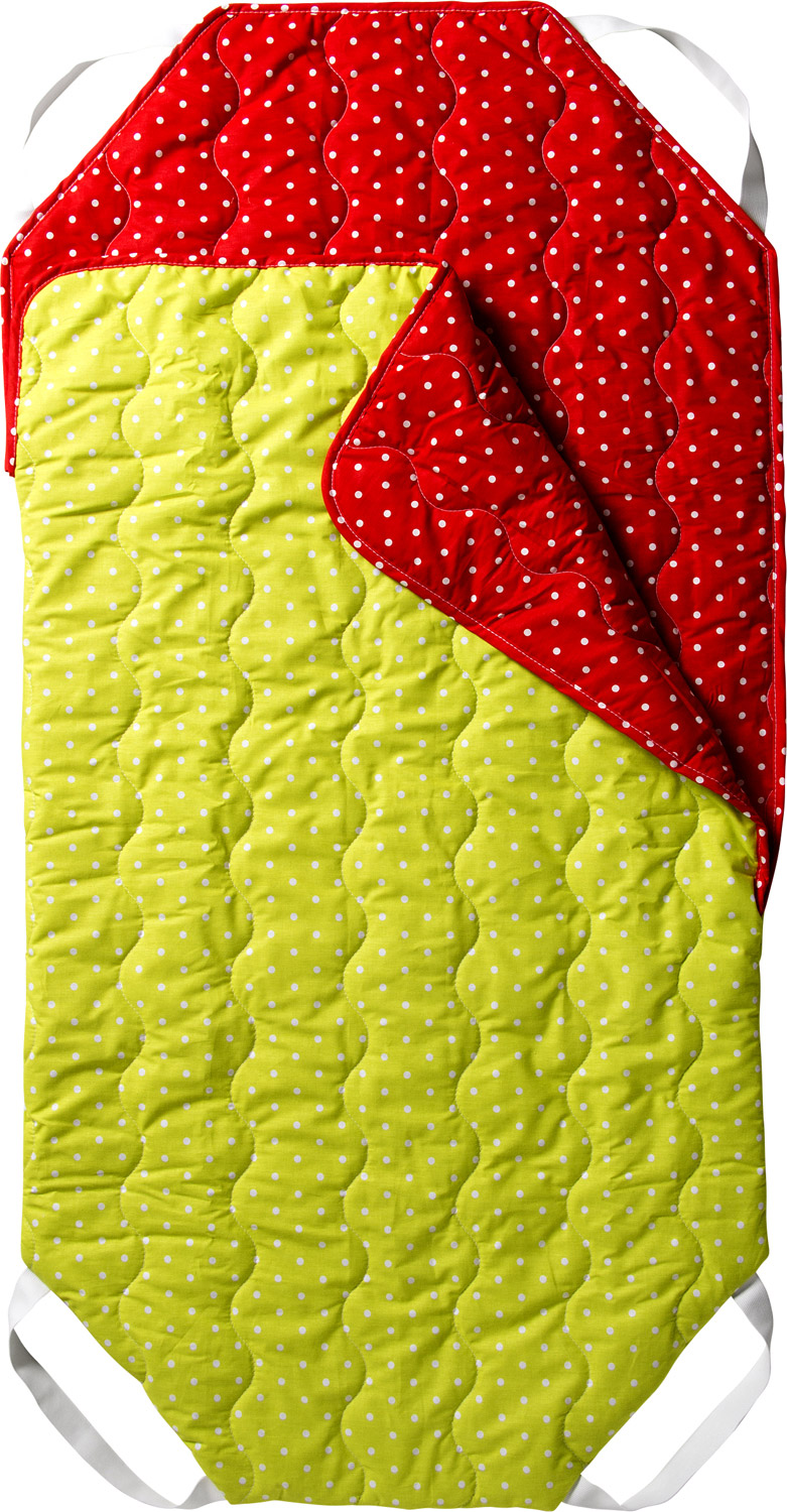 Schlafsack für Stapelliegen 145 x 68 cm, türkis und taupe